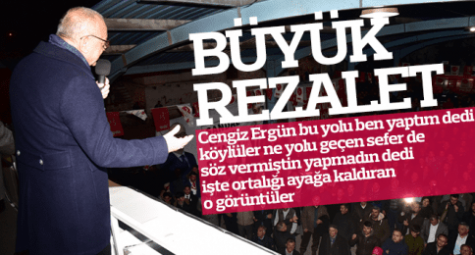 Cengiz Ergün'n Manisa'dan haberi yok yaptım dediği yol meğer yokmuş
