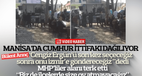 Cumhur İttifakı Manisa'da dağılıyor