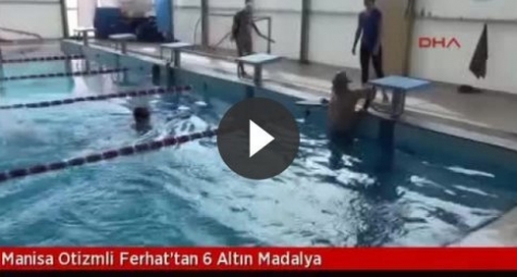 Otizmli Ferhat'tan 6 altın madalya