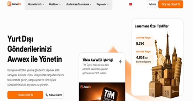 Awwex, Almanya’ya E-İhracatta Kargo Sürelerini Dijitalleştiriyor