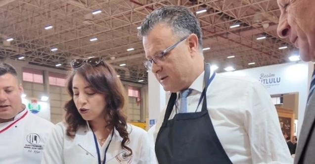 Başkan önlük giydi, Alaşehir’i EMITT’te tanıttı